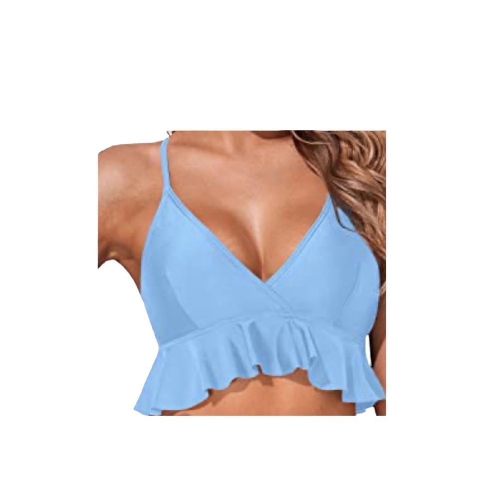 Tempt Me Bikini Ruffled Flounced Top